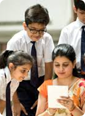 Students studying